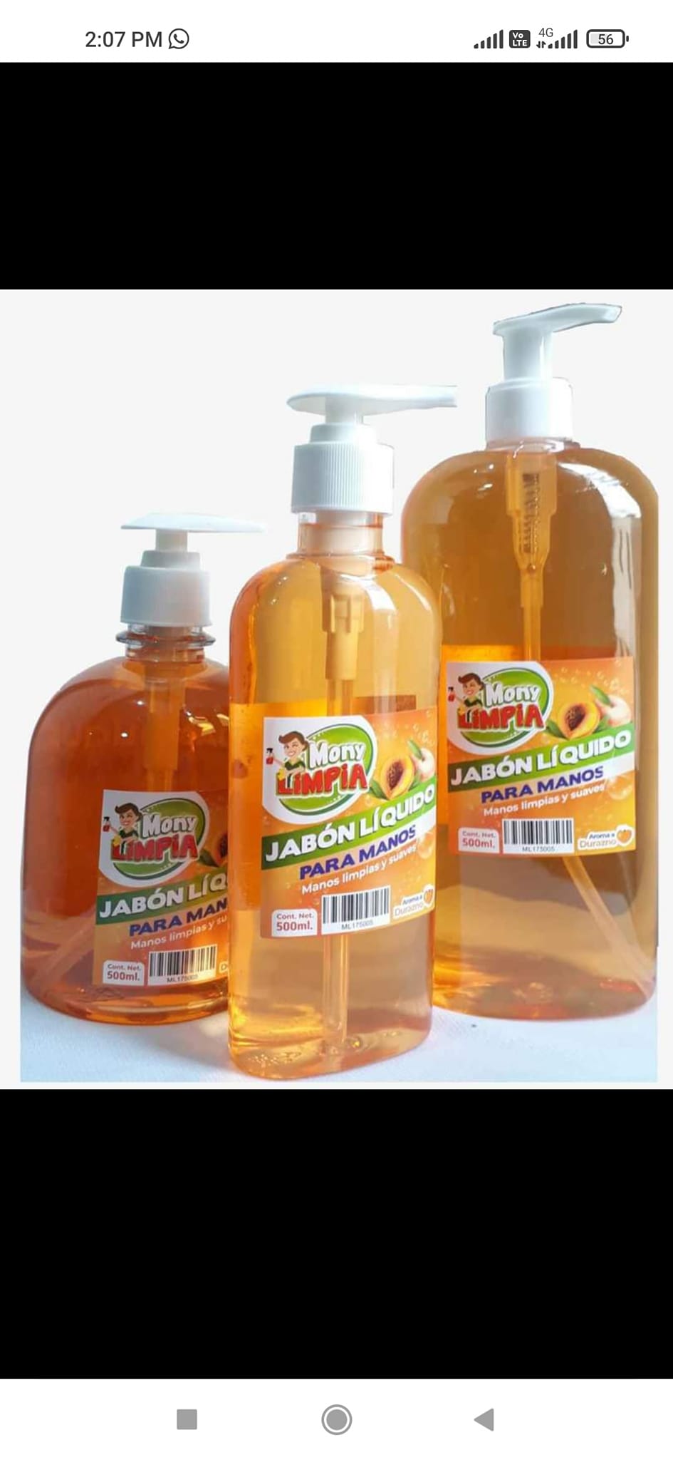 Jabón liquido Ecuador 