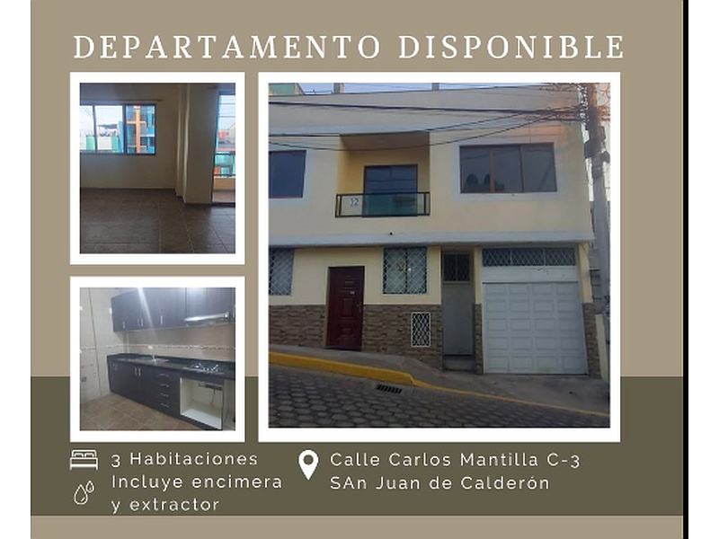 DEPARTAMENTO DISPONIBLE ECUADOR 