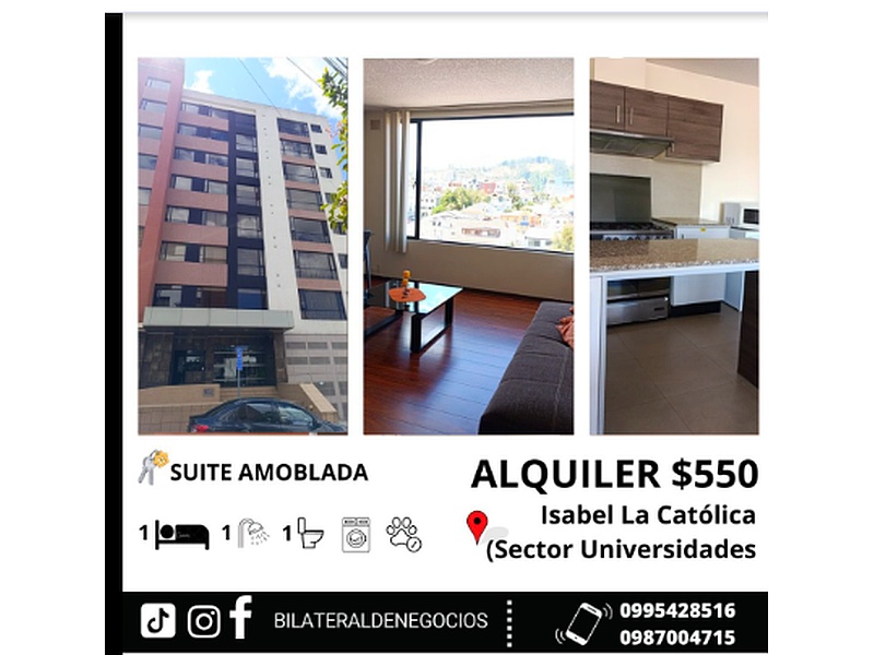 Suite amoblada Ecuador 