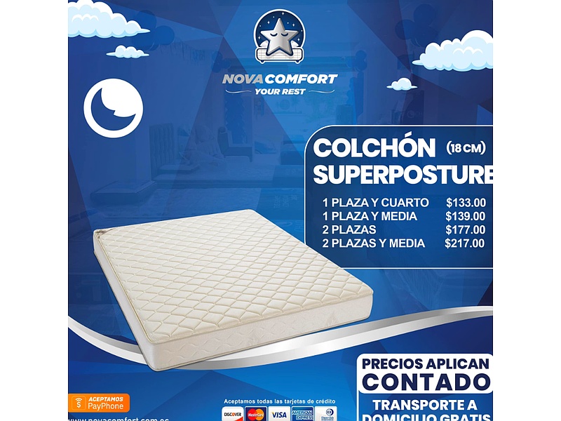 Colchón Superporture 18cm-Ecuador