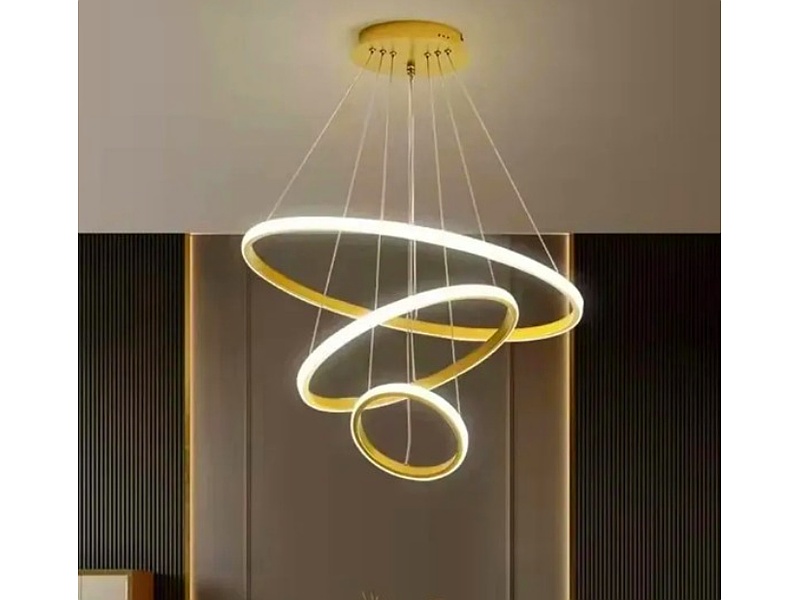 LÁMPARA COLGANTE DE 3 ANILLOS ECUADOR ELECTRI