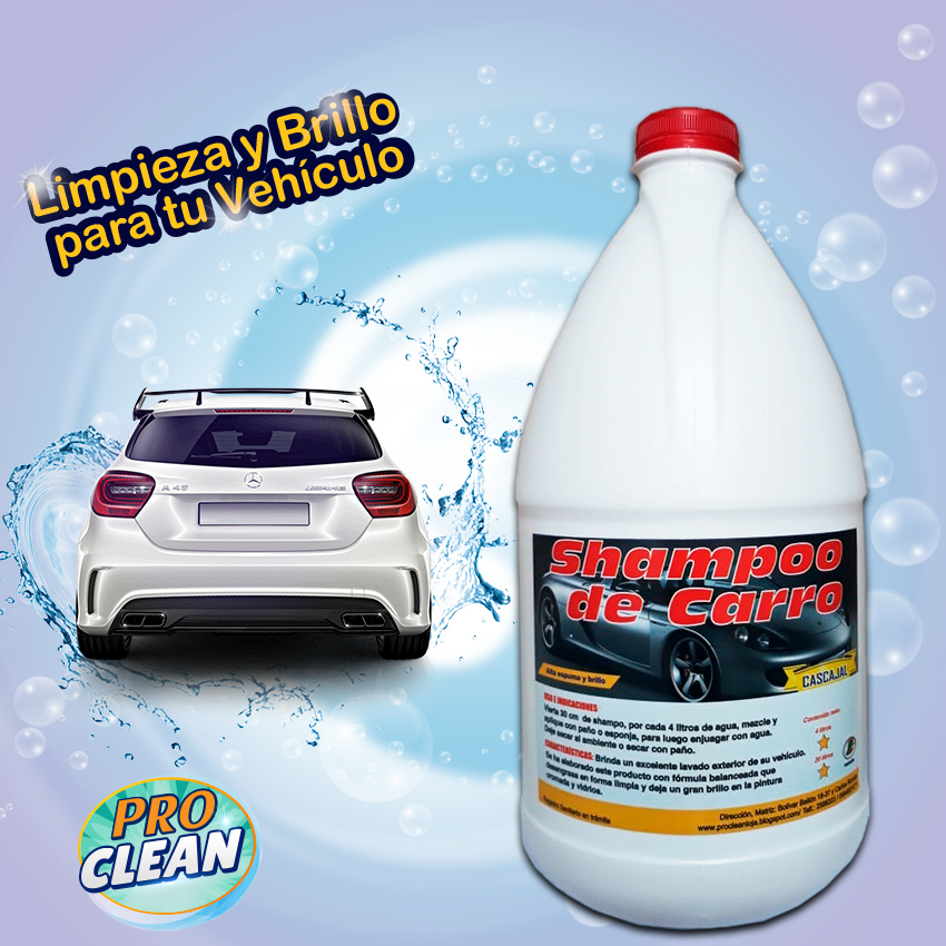Shampoo autos Ecuador 