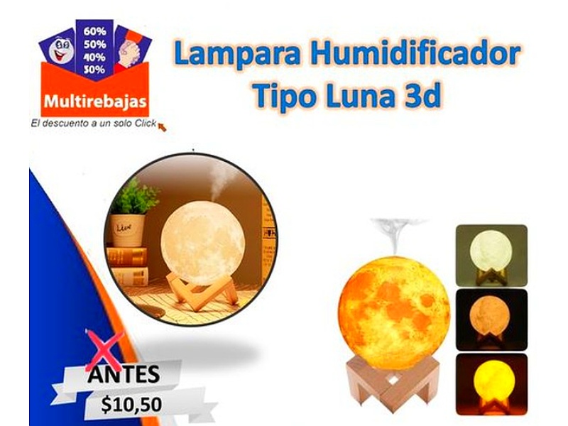 Lampara mesa Luna Ecuador