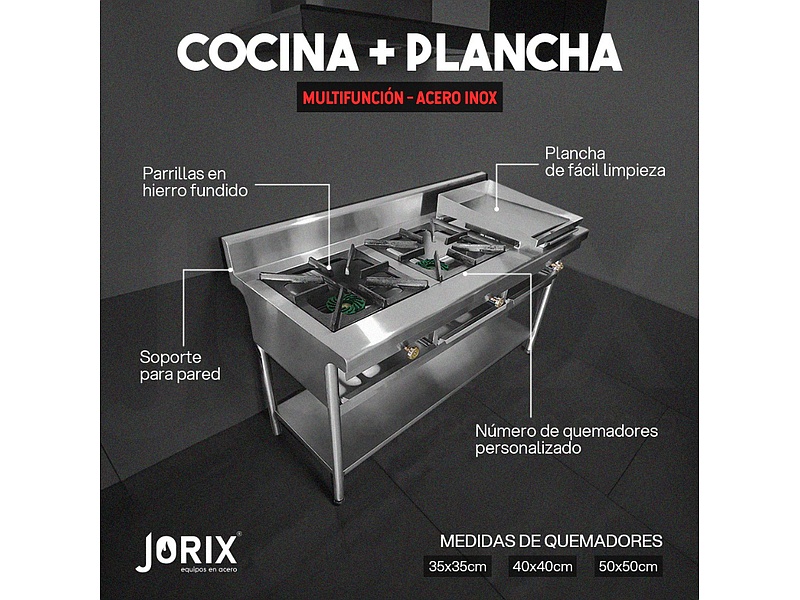 Cocina mas plancha Ecuador
