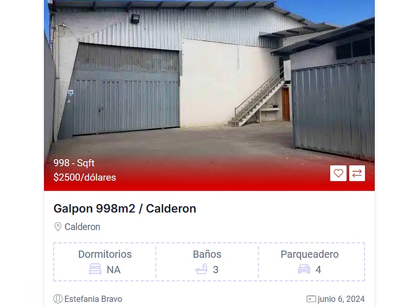 Galpn 998m2 Calderon 