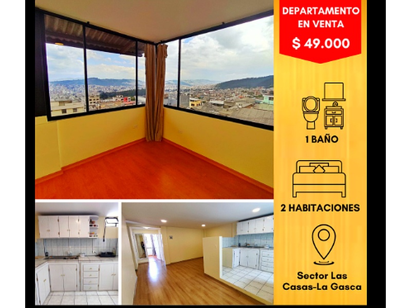 Departamento 2 dormitorios Quito 