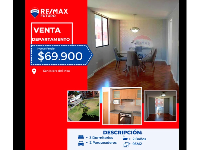 Venta departamento San Isidro del Inca 