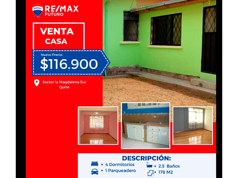 Venta Casa Sur de Quito 