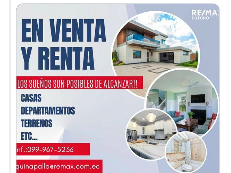 Venta y renta de inmuebles Quito 