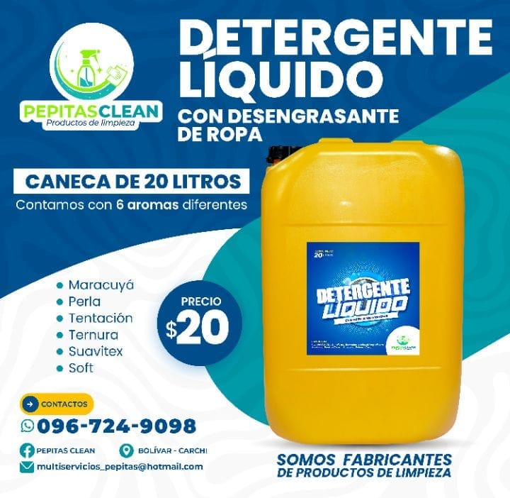 Detergente liquido caneca Ecuador 