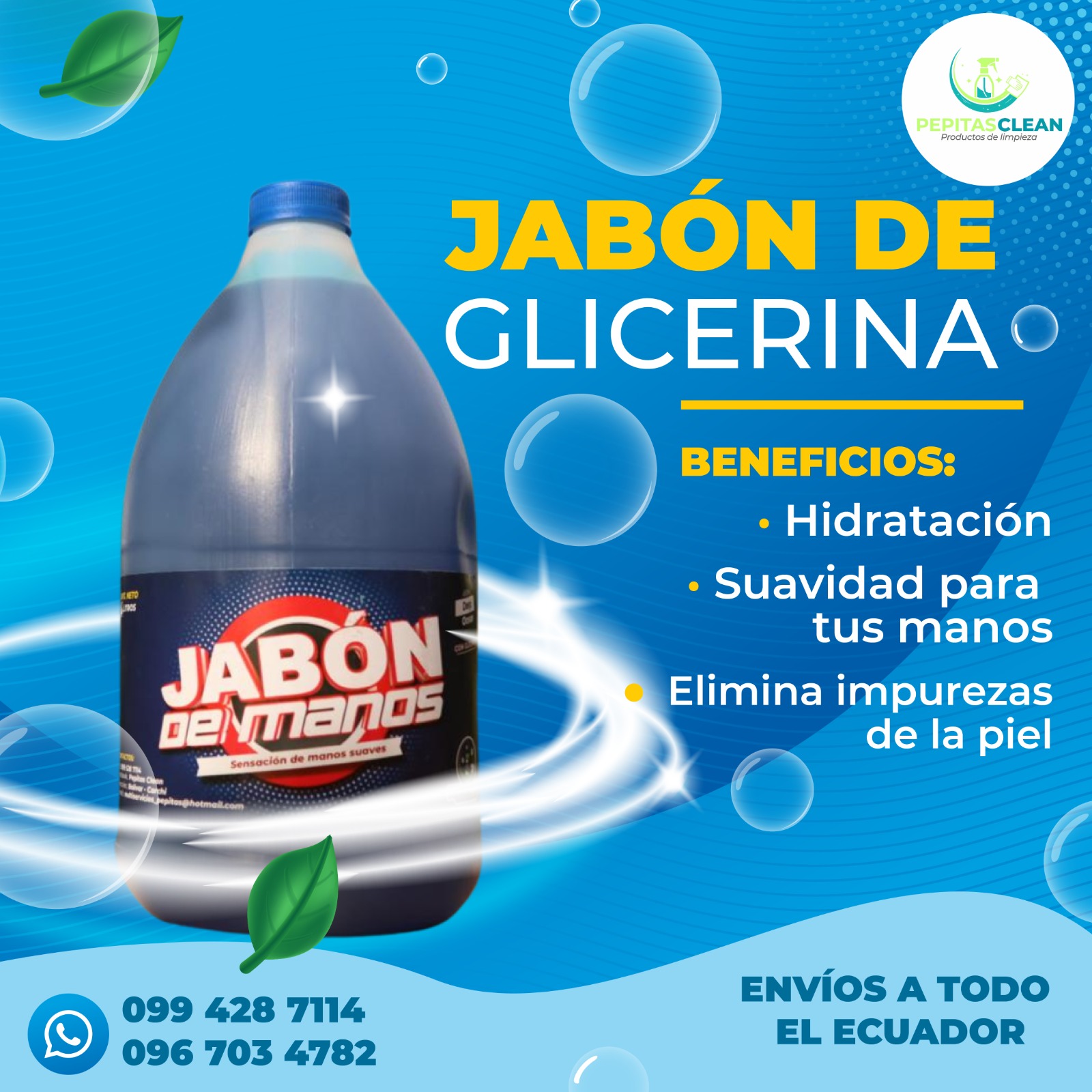Jabón manos Ecuador 