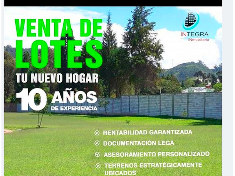 Ventas de lotes Quito 