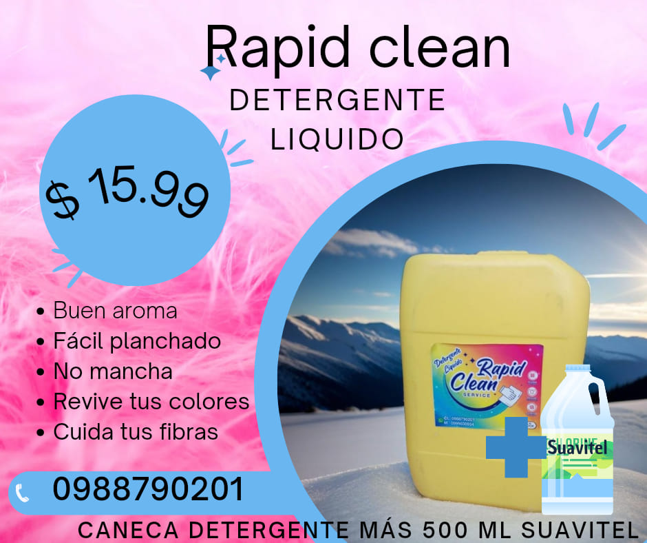Detergente caneca Ecuador 