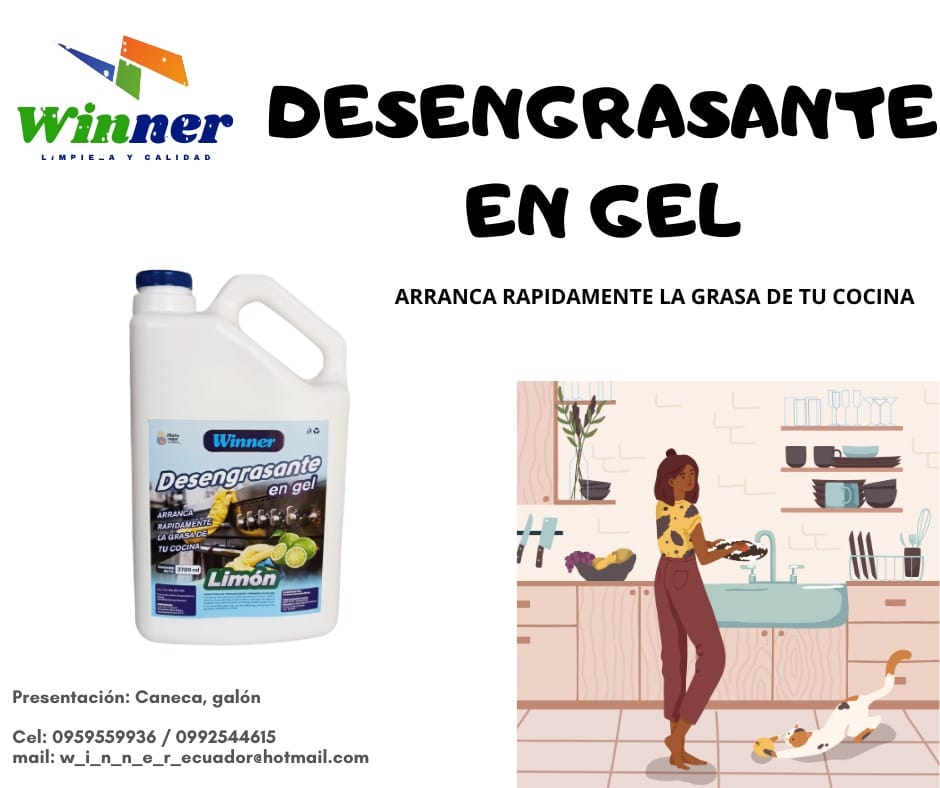 Desengrasante gel Ecuador 