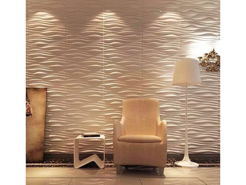 Papel Tapiz Adhesivo 3D Blanco Ecuador