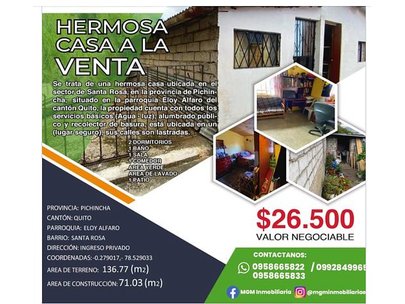 Hermosa casa de venta Quito 