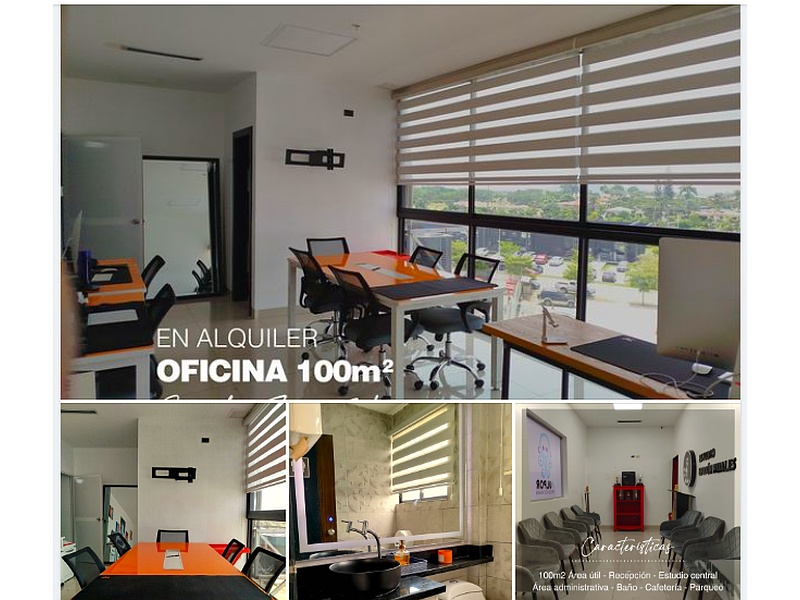 Oficina 100m2 Guayaquil 