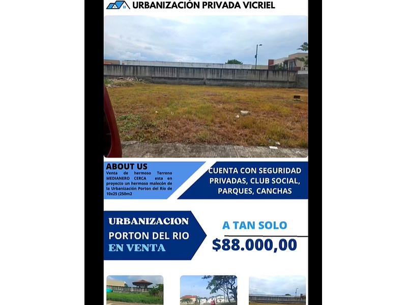 Terreno 250m2 Samborondon