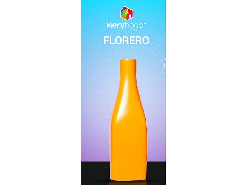 Florero cerámico Amarillo Ecuador