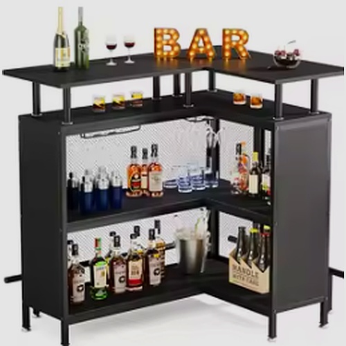 Barra de bar de madera