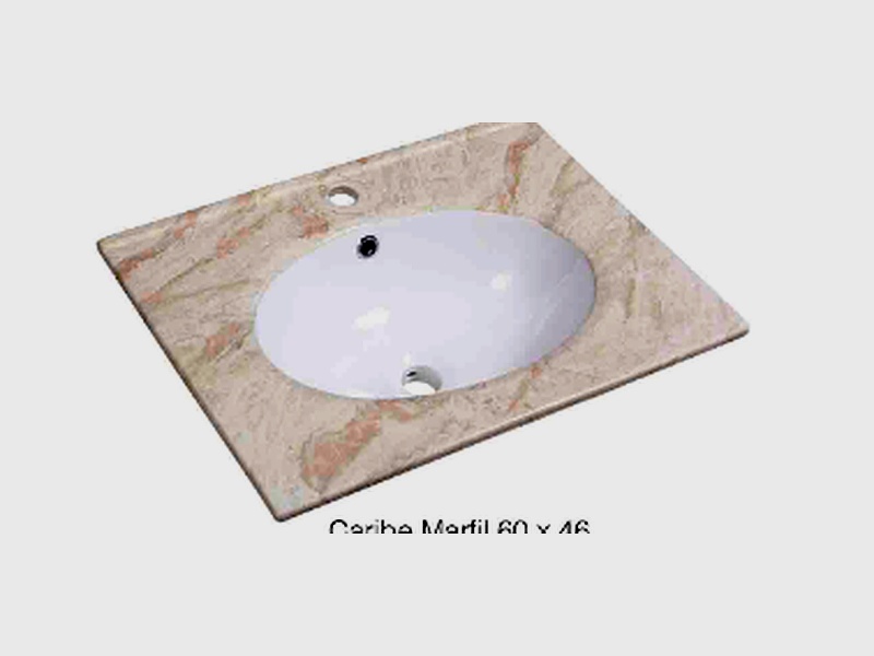 Lavabo filo marmol beige Ecuador