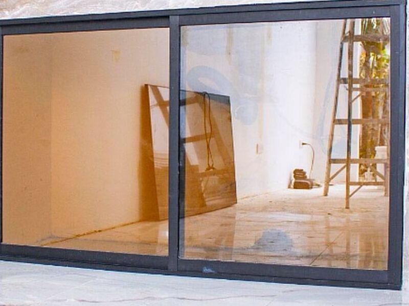 Ventana vidrio aluminio 