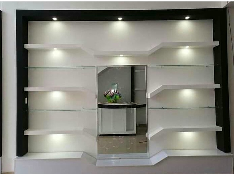 Mueble de Pared Modular con Iluminación Ec