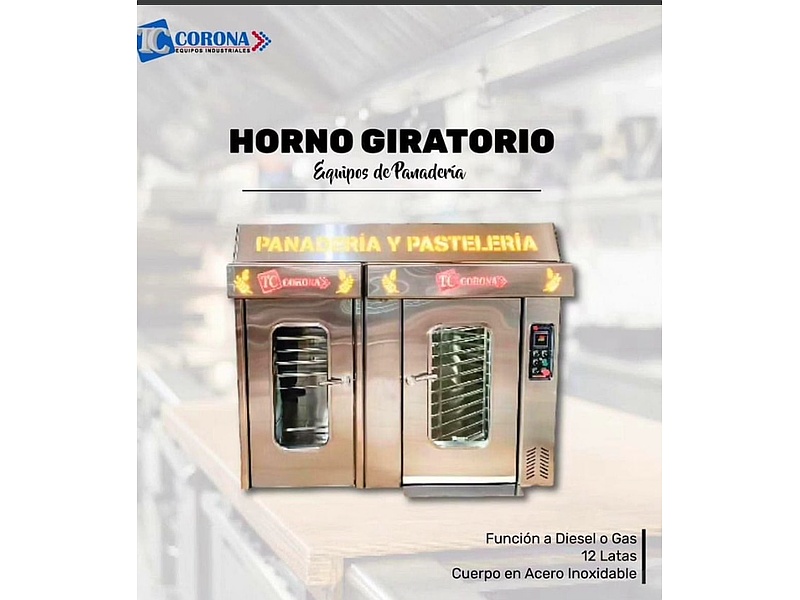 HORNO GIRATORIO DE 12 LAT ECUADOR TC C.