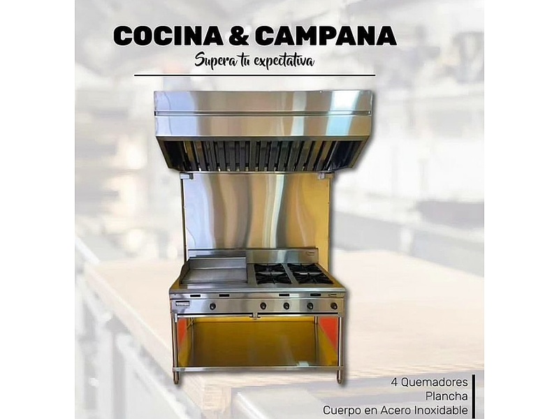 COCINA&CAMPANA 4 QUEMA ECUADOR TC CORONA