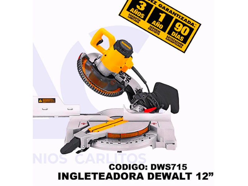 Ingleteadora Dewalt 12" DWS715 Ecuador