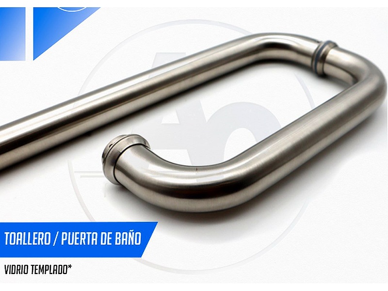 Toallero Puerta de Baño de Acero Inoxidable