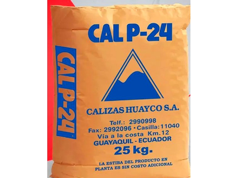 Cal p-24 de 25Kg Ecuador Calizas Huayco 