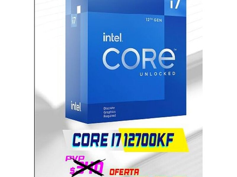 Procesador core I7 12700KF La mana