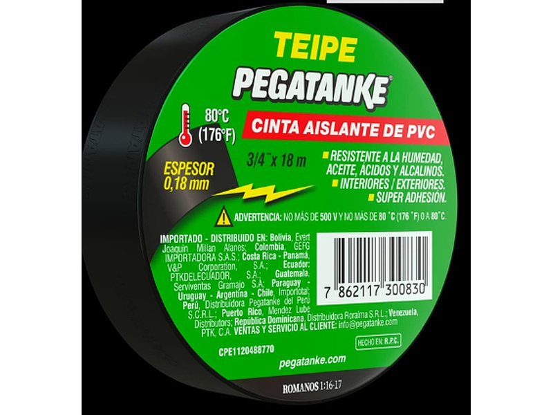 Cinta Aislante de PVC