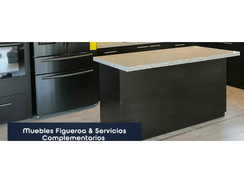 Modular en granito y mdf negro Ecuador