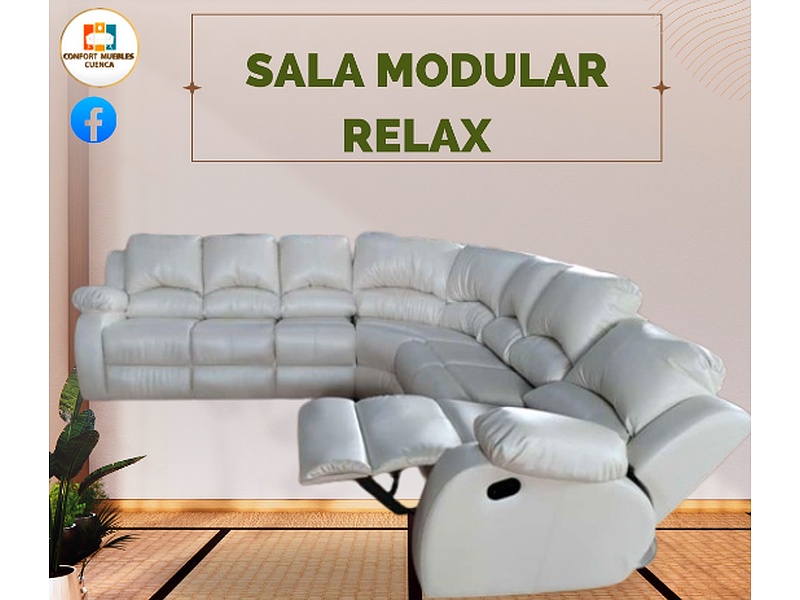 SALA MODULAR RELAX DE CUERO CUENCA
