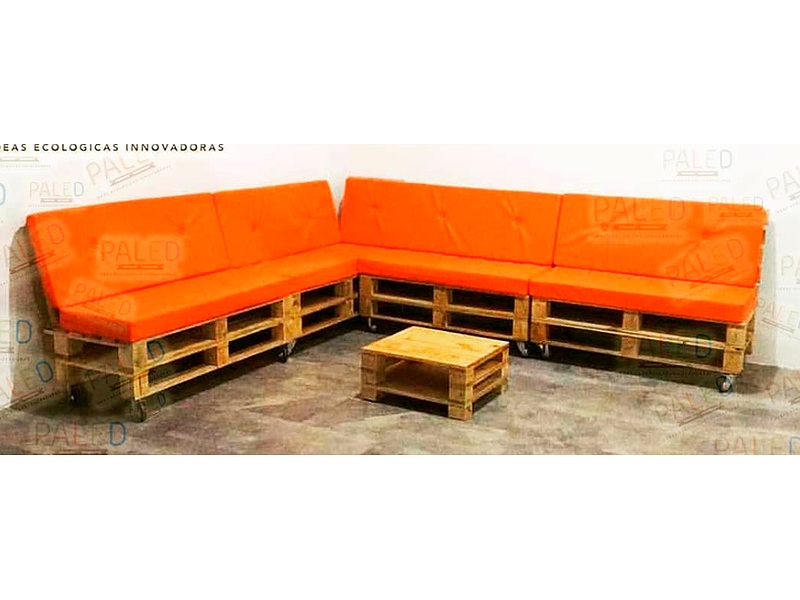 Sillón L Madera Naranja Ecuador