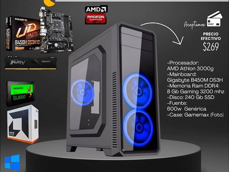 PC ryzen atlhon 3000G Quito