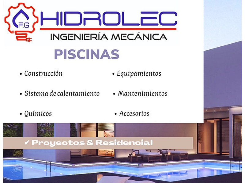 Diseño de piscina exterior Ecuador Hidrolec