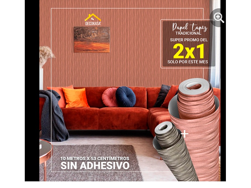 Vinilo decorativo sin adhesivo Ibarra 