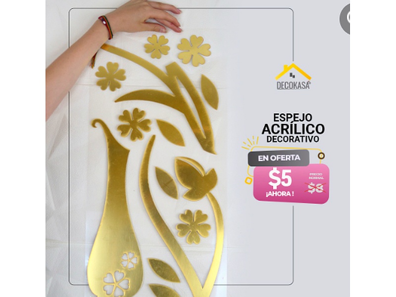 Espejo acílico decoratico Ibarra 