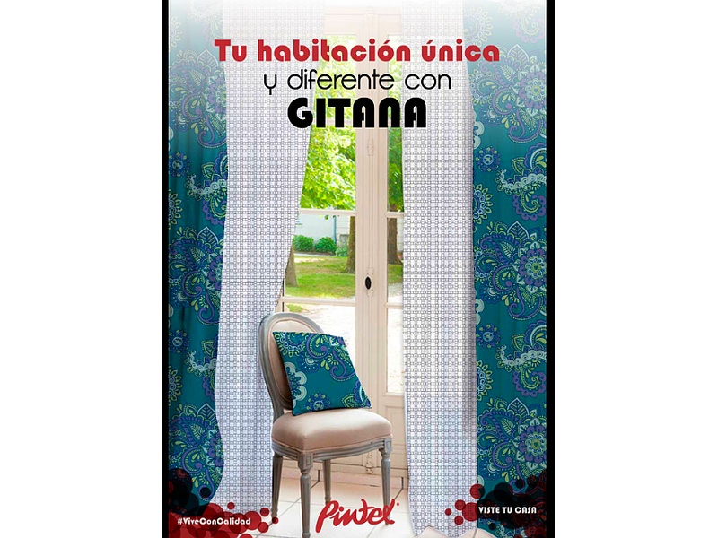 Cortina Gitana Turquesa Ecuador