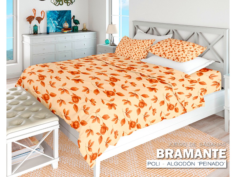 Sábana Bramante Naranja Ecuador