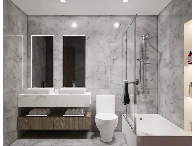 Diseño baño moderno Ecuador