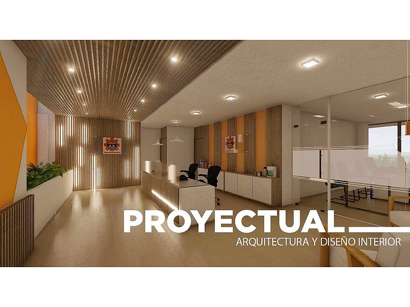 Diseño oficina compartida moderna Ecuador