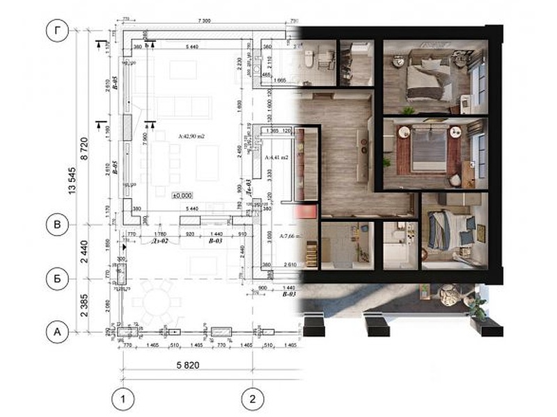 Diseño plano casa Ecuador