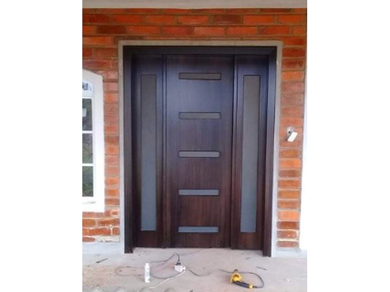 puerta madera y cristal Ibarra
