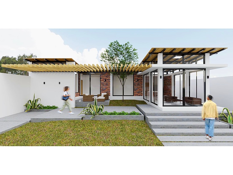 Construcción casa moderna modular Ecuador