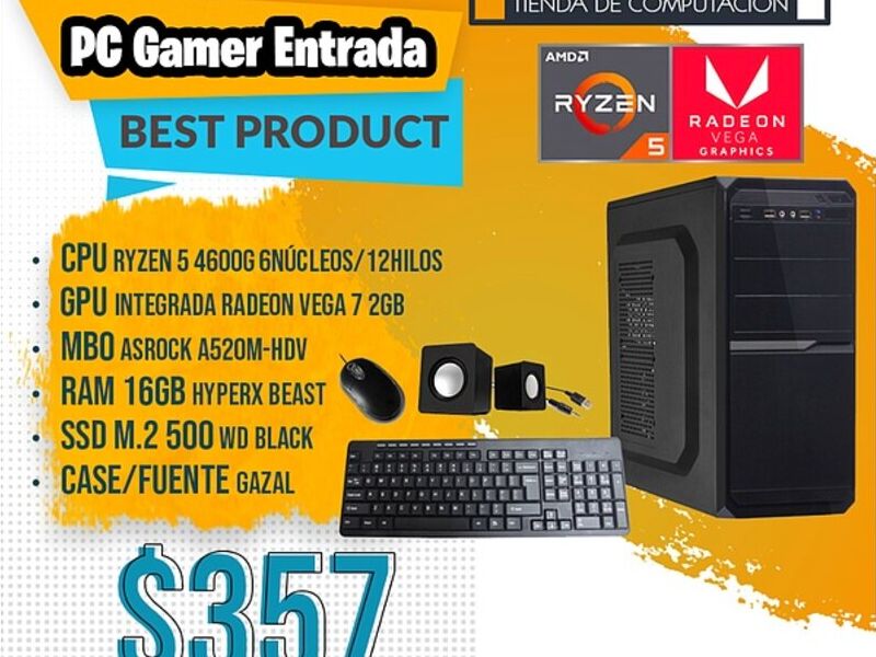 PC gamer ryzen 5 4600G Quito