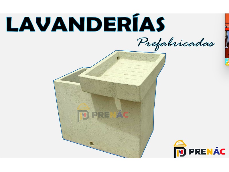 Lavandería con tanque prefabricada Ecuador